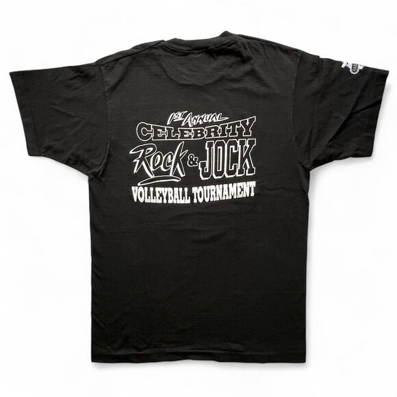 Vintage 90s Sun Chips Celebrity Rock Jock Volleyball T Shirt Single Stitch Snack - Picture 2 of 10